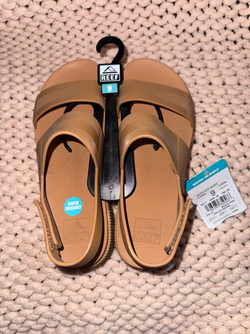 Reef Kids' Tan/Brown Strappy Water-Friendly Sandals